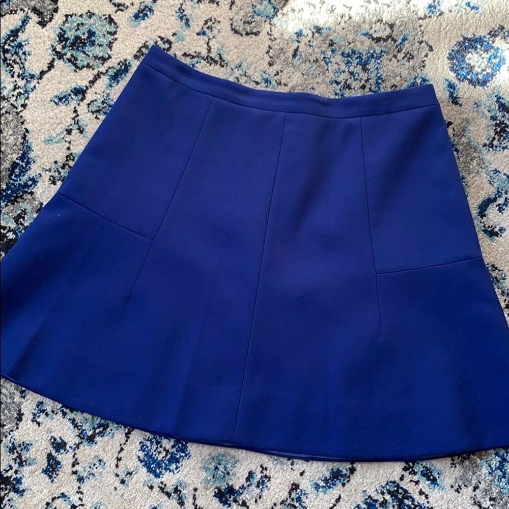 Easy, preppy J Crew blue flair mini skirt